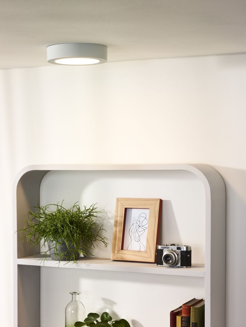 Lucide BRICE-LED - Zapustené stropné svietidlo Kúpeľňa - Ø 18 cm - LED Rozm. - 1x11W 3000K - IP44 - Biela